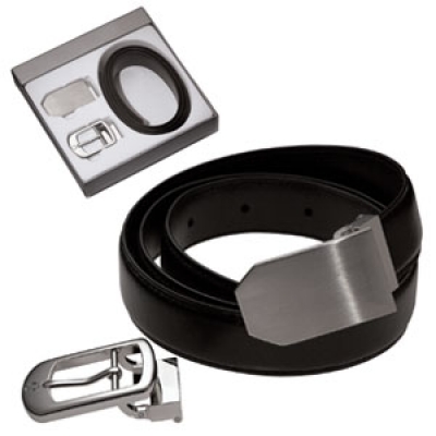 Ремень с двумя металлическими пряжками Ремень с двумя металлическими пряжками