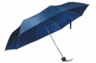  Зонт мех. с пласт. рукояткой, синий, D=103 см