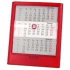  Календарь настольный, цвет - прозрачно-красный