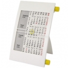 Календарь настольный, цвет - белый/желтый